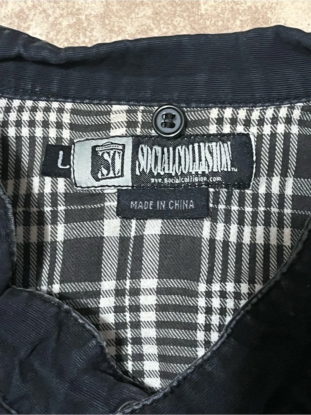 Men's Black Casual Utility Jacket